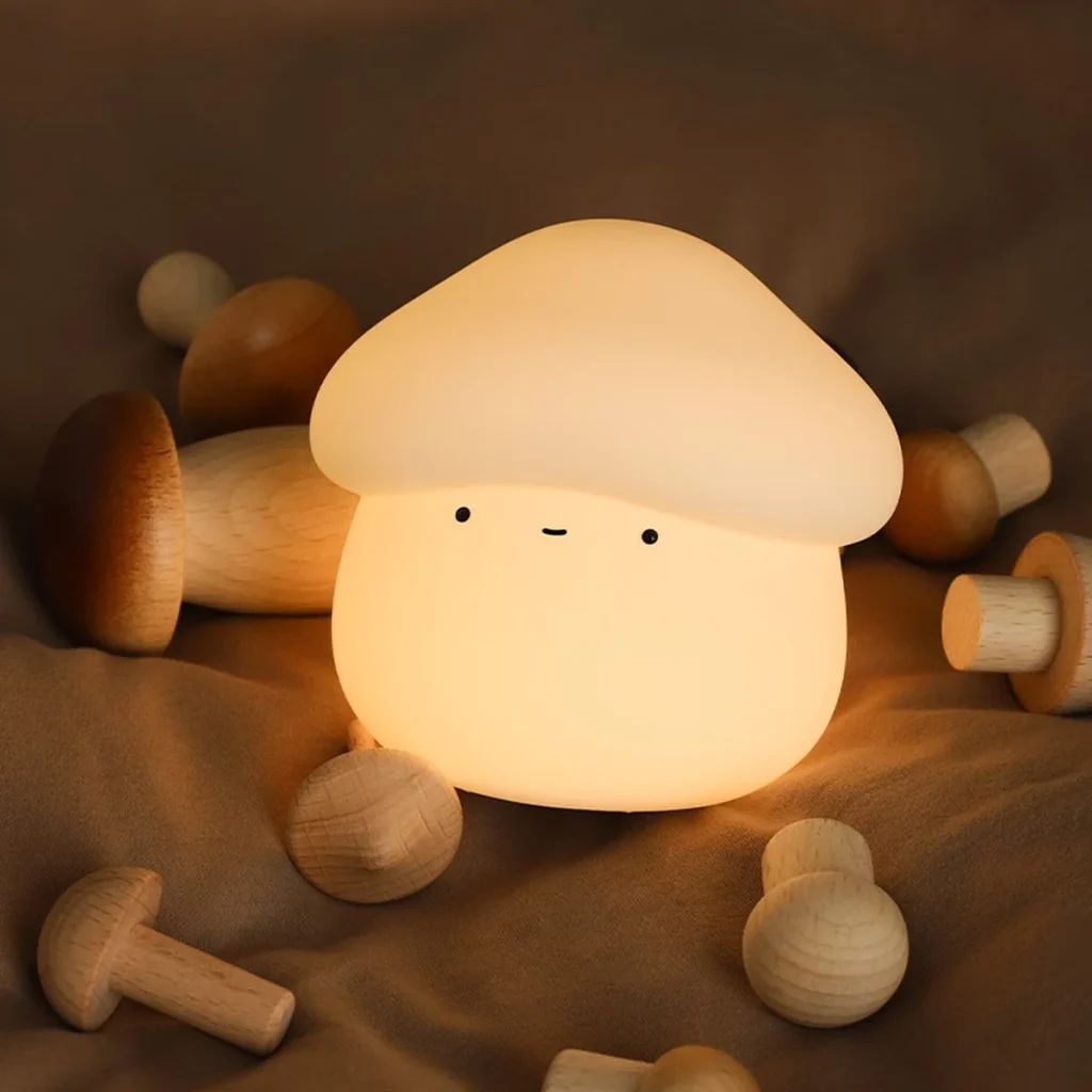 Silicone Touch Mushroom Lamp